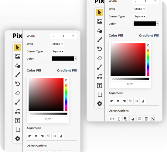 Smart crop tool preview in PixLab AI photo editor