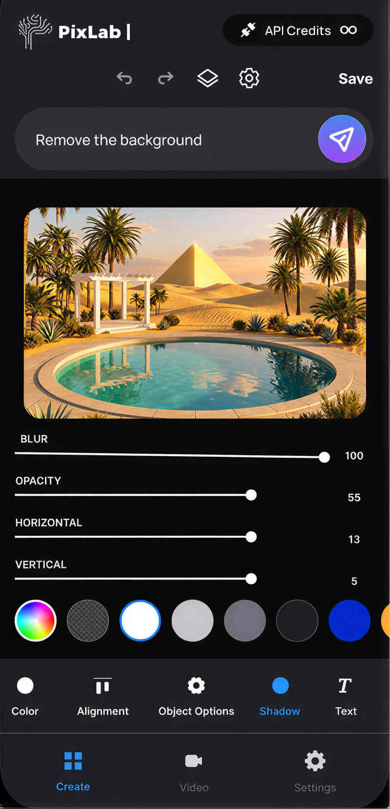 Clean and focused PixLab Photo Editor interface
