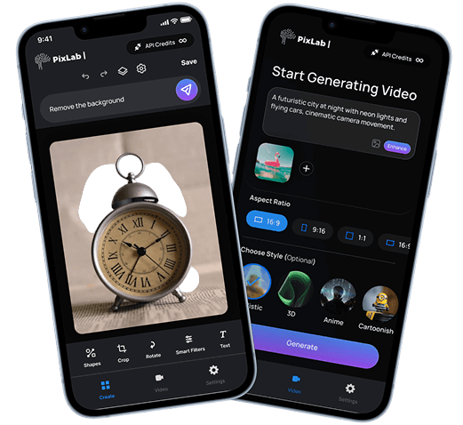 Pro editing interface