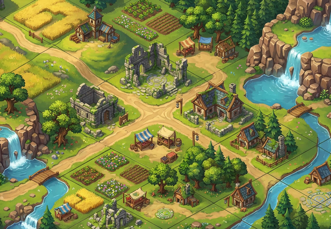 PixLab 2D Tilemap Editor - High-resolution screenshot of the browser-based level maker interface for 2D game development