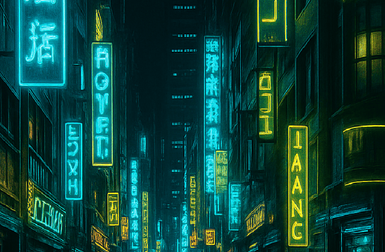 Image description generation example with AI-generated tags and labels